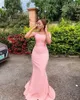 Party Jurken 2023 Custom Made Off Shoulder Roze Prom Mermaid Vrouwen Speciale Gelegenheid Avondjurken Aanpassen Plus Size