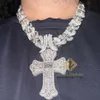 Ожерелья с подвесками, дизайнерские ювелирные изделия, ожерелье в стиле хип-хоп, серебро 925 Iced Out Vvs, муассанит с бриллиантами, модная кубинская цепочка F8LH