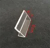 Acrylic T1.3mm Clear Plastic Table Sign Price Tag Label Display Paper Promotion Card Holders Small L Shape Stands 50pcs JL1458