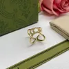 Designer Branded Jewelry Rings Womens Gold Silver Plated Copper Finger Adjustable Ring Women Love Charms Wedding Supplies Luxury Accessories GR-037