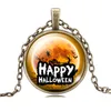 Kolye Kolyeleri Moda Kolye Takı Zamanı Gem Alaşım Zinciri Jack-O-Lantern Cadı Kadınlar İçin Cadılar Bayram