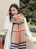 Top Original Bur Home Wintersjaals online shop Pure wollen sjaal verdikt en veelzijdig voor zowel mannen als vrouwen in de herfst winter Klassiek Brits geruit camel kleur