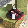 Designer screener sneakers scarpe di tela blu e nere Suola spessa e lacci sneaker da donna da uomo a righe moda retrò in pelle Suola in gomma bicolore a3