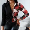 Dames Blouses Shirts Dames 18 Kleuren Groothandel Dames Mode Shirt 2021 Lady Blouse met Lange Mouwen Turn-Down Kraag Knop Ontwerp Dh1Gl