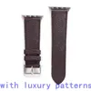 Designer modeband WatchBands Watch Band 41mm 42mm 38mm 40mm 44mm 45mm Iwatch 2 3 4 5 6 Bands läderband armband