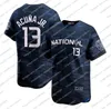 Cutom 2023 All-Star Baseball Jerseys Aaron Judge Rafael Devers Byron Buxton Shohei Ohtani Mike Trout Marcus Semien Ronald Acuna Jr. Mookie Betts