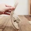 Slippers Minimalist Cross Band Women Slide Sandals Beach Hemp Rope Slides Espadrille Flip Flops Two Straw Straps Shoes 230704