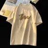 미국 거품 인쇄 남자 S 티셔츠하라 주쿠 스트리트웨어 스웨이드 캐주얼 Tshirts 대형 맨 티 둥근 목 수컷