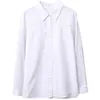 Women's Plus Size TShirt Clothing Blouses Shirts Spring Fashion Casual Long Sleeve Jacquard Cotton OL White Tops Chemise Femme 230705