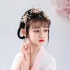 ネックレスイヤリングセット中国の頭のジュエリーヴィンテージ韓服ヘアアクセサリー女性女の子頭飾り花ヘアピン