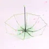 Umbrellas Girls Transparent Umbrella Male ladies Rain Plastic Clear Lace Parasol Women Colorful Umbrella