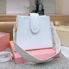 Bolso de caja cuadrada Bolsos cruzados Bolsos de mensajero Bolsos de hombro para axilas Bolso de compras Maletín Bolso de diseñador Monedero Hobo Bolso de mujer Letra de metal Correa extraíble