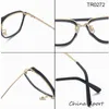 Montature per occhiali da sole Doppio ponte Uomo Donna Grandi occhiali ottici Tr90 Occhiali con lenti trasparenti Stile design vintage