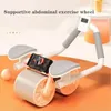 Sit Up Benches Abdominal Wheel Automatic Rebound Muscle Training Household Female Flat Support Trainer Push-up Abdominal Roll 230704