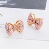 Stud Earrings ER-00439 Luxury Designer Jewelry Allergy-free Rhinestone Bowknot Women's Day Gift For Mom & Wife Cute Lady Earings