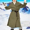 Kurtki damskie Namiot 4-osobowy Gruby dla kobiet Damska kurtka pikowana z długim rękawem Płaszcze bąbelkowe