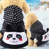 Hondenkleding oimg cartoon panda hoodies warme pet jumpsuits kleding voor kleine honden pyjama jas jas Chihuahua Yorkshire