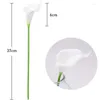 Fleurs décoratives 10/20 pièces 37 cm PU fausse fleur artificielle Calla Lily Bouquet décor à la maison mariage mariée Table ornements