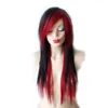Synthetic Wigs Hairjoy Synthetic Long Hair Straight Layered Women Ombre Wig with Side bangs 230704