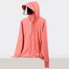 Chaquetas de mujer Camping Jakets Cortavientos Mujeres Verano Fresco Abrigos con capucha Ropa de protección solar femenina Chica Viajes Vacaciones Usar vestido de ciclismo