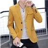 Pakken Heren Blazers Spring Pak Top mannen enkele borsten Buckle Twee knoppen Slim trend Casual tops 230705 S