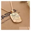 Pendant Necklaces Arrival The Love Between A Mother Daughter Is Letters For Women Family Fashion Jewelry Drop Delivery Pendants Dhkpe