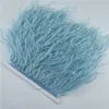 Vests 1m 5m 10meters Ostrich Feather Skirt Fringe Trims 1015cm Ostrich Feather Ribbon Feathers for Crafts Wedding Feathers Decoration