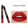 Matite per labbra 9 colori Velvet Matte Rossetti Matita Waterproof Lasting Sexy Red Lip Stick Tazza antiaderente Trucco Lip Tint Pen Cosmetic TSLM1 230705