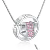 Collane con ciondolo Cuore di cristallo di lusso Austria Strass e anello Collana a catena in oro argento per donna Gioielli moda donna Drop De Dhbfp