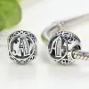 925 Стерлинговое серебро для Pandora Charms Authentic Bead от 26 A до z Letter Set Set подвесной кулон Diy Fine Beads Jewelry Jewelry