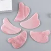 Natural Rose Quartz Gua Sha Scraper Face Massager Tool Guasha Body Facial Neck Back Beauty Health Eye SPA Face Lift Skincare