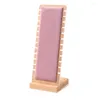 Sacchetti per gioielli in legno massello collana rosa pendente a catena espositore busto multiplo 10 cm di larghezza x lunghezza 26 cm di altezza
