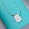 2023 New luxury Big square pendant necklace charm fashion men's and women's necklaces high-quality Stainless Steel Designer Jewelry