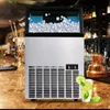 LINBOSS Draagbare ijsmachine voor thuis, commerciële grote capaciteit, automatische vierkante ijsmachine is geschikt voor een koffiebar met melkverfrissing