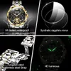 Horloges OUPINKE Top Merk Duiken Mannelijke Horloges Luxe Saffier Automatische Mechanische Horloge voor Man Tungsten SteelWristwath 230704