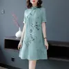 Odzież etniczna chiny tradycyjne eleganckie sukienki w stylu qipao szata Orientale chińskie style Vintage kobiety Hanfu Midi Qipao strój Tang250I