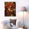 Abstract Landscape Canvas Art The Fox Franz Marc Oil Painting Handmade Impressionistic Artwork