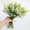 装飾花 1 花束混合花バラ人工白絹牡丹アジサイボール DIY ホーム結婚式の装飾偽