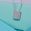 2023 New luxury Big square pendant necklace charm fashion men's and women's necklaces high-quality Stainless Steel Designer Jewelry