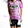 사이클링 저지 세트 Love The Pain Women Cycling Jersey Suit Summer Quick Dry Sleeve Suit Bib 반바지 키트 Roupa Ciclismo 자전거 MTB 스포츠웨어 230704