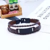 Charm Bracelets Vintage Black Leather Cool All Match Braided Woven Buckle Bangle Men Women Wristbands Handmade Fashion Jewelry