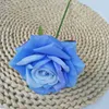 Decorative Flowers Curled Edges Rose Artificial Hand Holding Bouquet For Wedding Bridal Party Home Decor Valentine's Day Birthday Gift