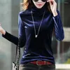 Women's Sweaters HI-FASHION Turtleneck Sweater Size Winter Velvet Top Female Solid Pullovers Long Sleeve Warm Ladies Clothes