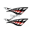 Autocollants de voiture autocollants de requin accessoires de voiture requin dents bouche dessin animé décalcomanie autocollants de voiture étanches JDM Anime Graffiti SUV moto décor x0705