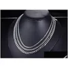 Chaînes Bijoux De Mode En Acier Inoxydable Designer Collier Hommes Colliers Femmes Or 18K Titane Homme Luxe Drop Delivery Bijoux Pendentif Dhvr8