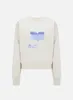 Autumn new round neck letter reflective long sleeve shirt fashion trend all wear printed pullover loose hoodie blouse