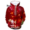 Hommes Hoodies Noël 3d Imprimé Arbre/bonhommes de neige/santa Hoodie Baseball Costume Pour Hommes Et Femmes