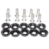 New 10pcs Car Modified Hex Fasteners Fender Washer Bumper Engine Concave Screws Aluminum JDM Fender Washers and M6 Bolt for Honda