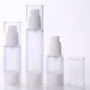 15 ml 30 ml 50 ml Frosted Body Flessen Clear Airless Vacuümpomp Leeg voor Refill Container Lotion Serum cosmetische Vloeistof F20172226 Bihtt