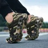 뜨거운 위장 패션 운동화 여성 통기성 캐주얼 신발 남성 군대 녹색 트레이너 플러스 크기 35-44 애호가 신발 2020 L230518